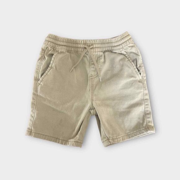 Levi's Kids Unisex Boys Beige Brown Draw-String Shorts Sz 5 - Picture 1 of 4